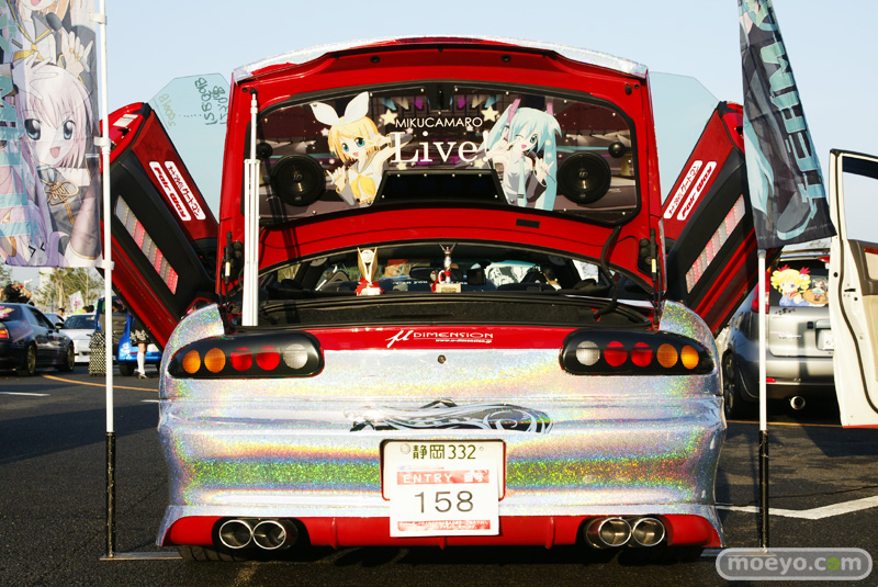 Illustration for article titled A Thousand Cars, Covered In Otaku Stickers